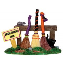Lemax broom parking rack Spooky Town 2014