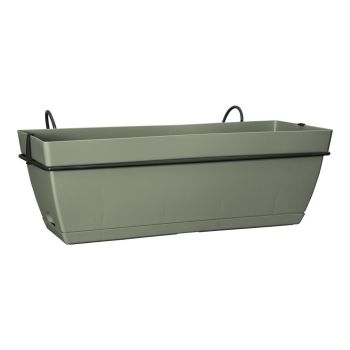 Easyday smile curve kunststof plantenbak 49x27.5x19.7cm olijfgroen