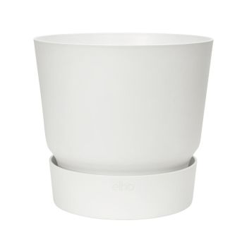 Elho Greenville bloempot 20 cm wit