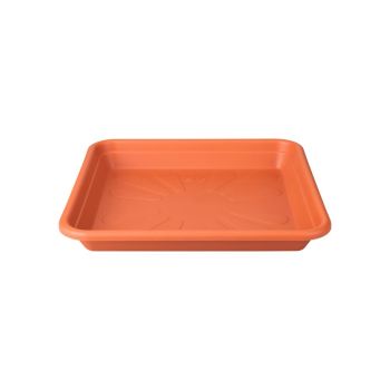 Elho universele schotel vierkant 20 cm terra