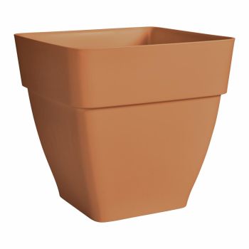 Elho Vibia Campana vierkant kunststof plantenbak 37x37 cm terra