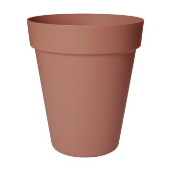 Easyday smile hoog kunststof bloempot Ø34x39.4cm kaneel