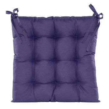 Anna's Collection zitkussen gewatteerd 38x38cm paars
