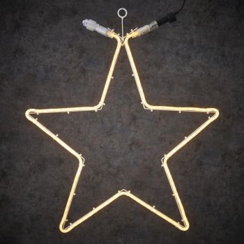 Luca Lighting - Connect 24 neon light etoile blanc chaud 120led IP44 - h2xd55cm