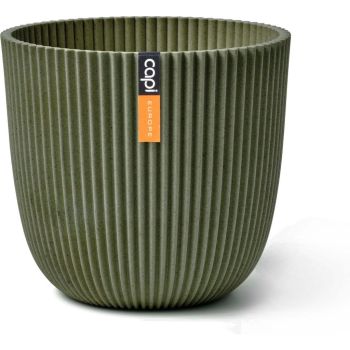 Capi nature groove bol bloempot 13x12 cm groen