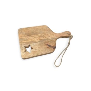 Snijplank ster bruin 29,5 cm