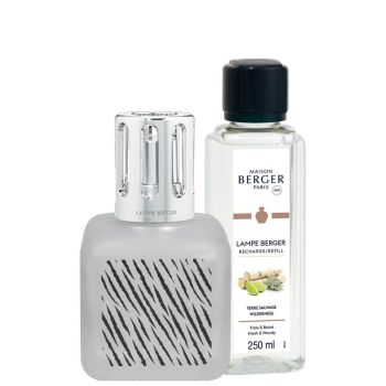 Lampe Berger giftset brander glaçon zebra wilderness 250 ml