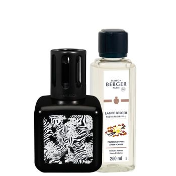 Lampe Berger giftset brander glaçon animal amber powder 250 ml