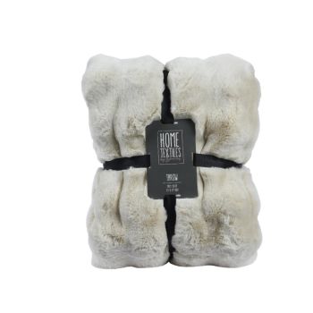 Decoris plaid rechthoek 130x150cm off white