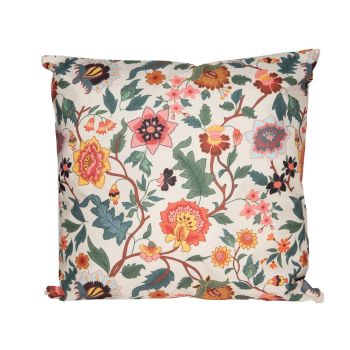 Anna's Collection buitenkussen vintage bloemen 60x60cm multi