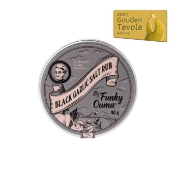 Funky Ouma Black garlic salt travel tin 90g