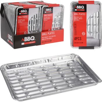 Bbq grill schalen set 4 stuks