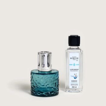 Lampe Berger giftset brander mirage bleue blue seduction 250 ml