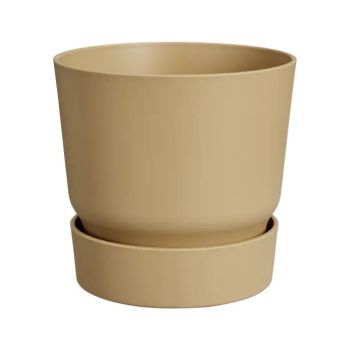 Elho bloempot Greenville Round 30cm Goudkleurig Zand
