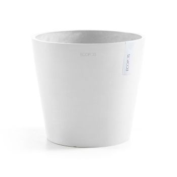Ecopots Amsterdam Puurwit Ø25 x H22 cm