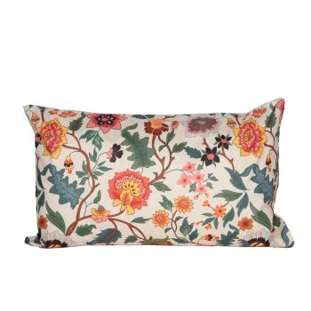 Anna's Collection buitenkussen vintage bloemen 30x50cm multi