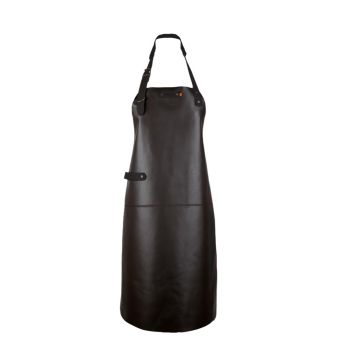 Xapron Leather long apron 82cm brown
