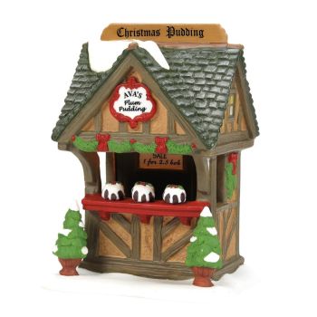 Department 56 Ava's plum pudding stall Dickens Village