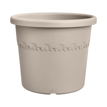 elho bloempot algarve cilindro d35 h29cm Paddenstoel beige
