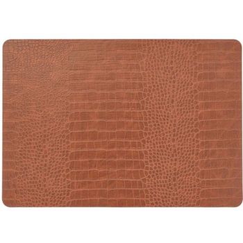 Unique Living placemat bodil 30x43cm leather brown