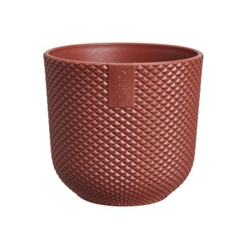 elho bloempot jazz rond mini d7 h7cm Toscaans rood
