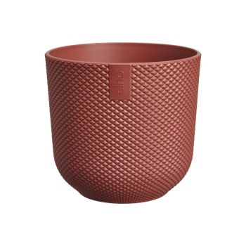 elho bloempot jazz rond mini d9 h9cm Toscaans rood
