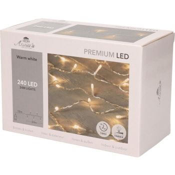 Anna's Collection LED kerstverlichting premium 240 lampjes 10m, warm wit