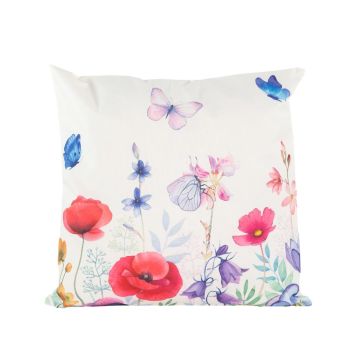 Anna's Collection buitenkussen veldbloemen 45x45cm multi