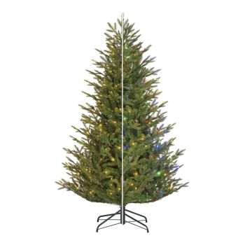 Black Box Trees Frasier self shaping kunstkerstboom met verlichting groen 2,3m x 1,47m