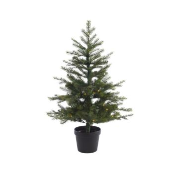 Everlands Grandis fir - tafelboom met verlichting groen 90cm x 63cm