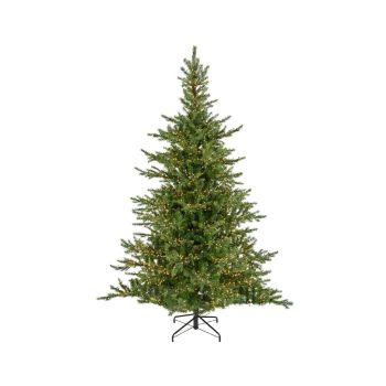 Everlands Grandis fir - kunstkerstboom met verlichting groen 2,1m x 1,5m