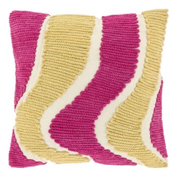 Unique Living kussen charly 45x45cm fuchsia