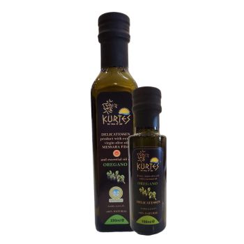 Kurtes fles delicatessen olijfolie oregano 250 ml