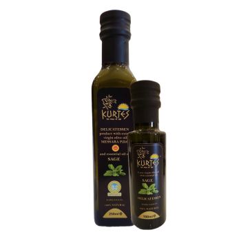 Kurtes fles delicatessen olijfolie sage 100 ml