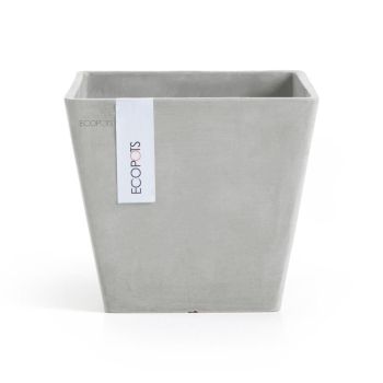 Ecopots Rotterdam Witgrijs L20 x B20 x H17,5 cm