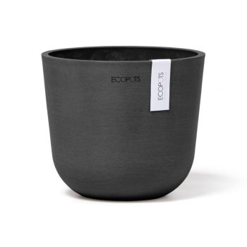 Ecopots Oslo Mini Donkergrijs Ø16cm x H13,7 cm