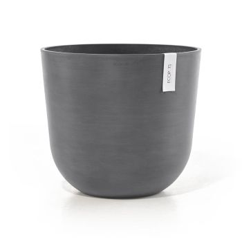 Ecopots kunststof bloempot oslo 45x39.2 cm grijs    