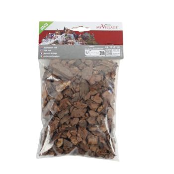 My Village deco boomschors stukjes 100g bruin