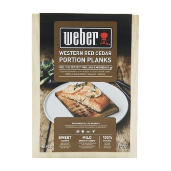 Weber cederhouten portie rookplanken 4 stuks