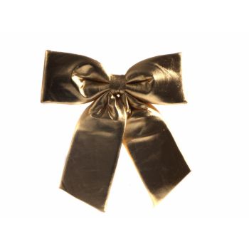 HIT trading kunststof kerst ornament - strik 28cm goud 1 stuks